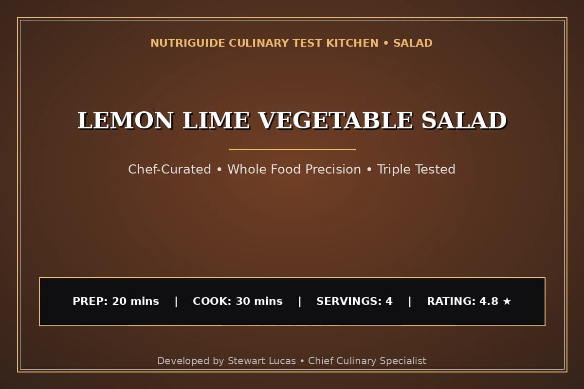Lemon Lime Vegetable Salad