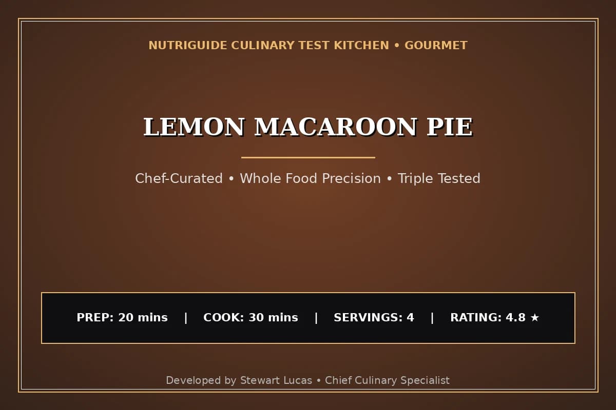 Lemon Macaroon Pie
