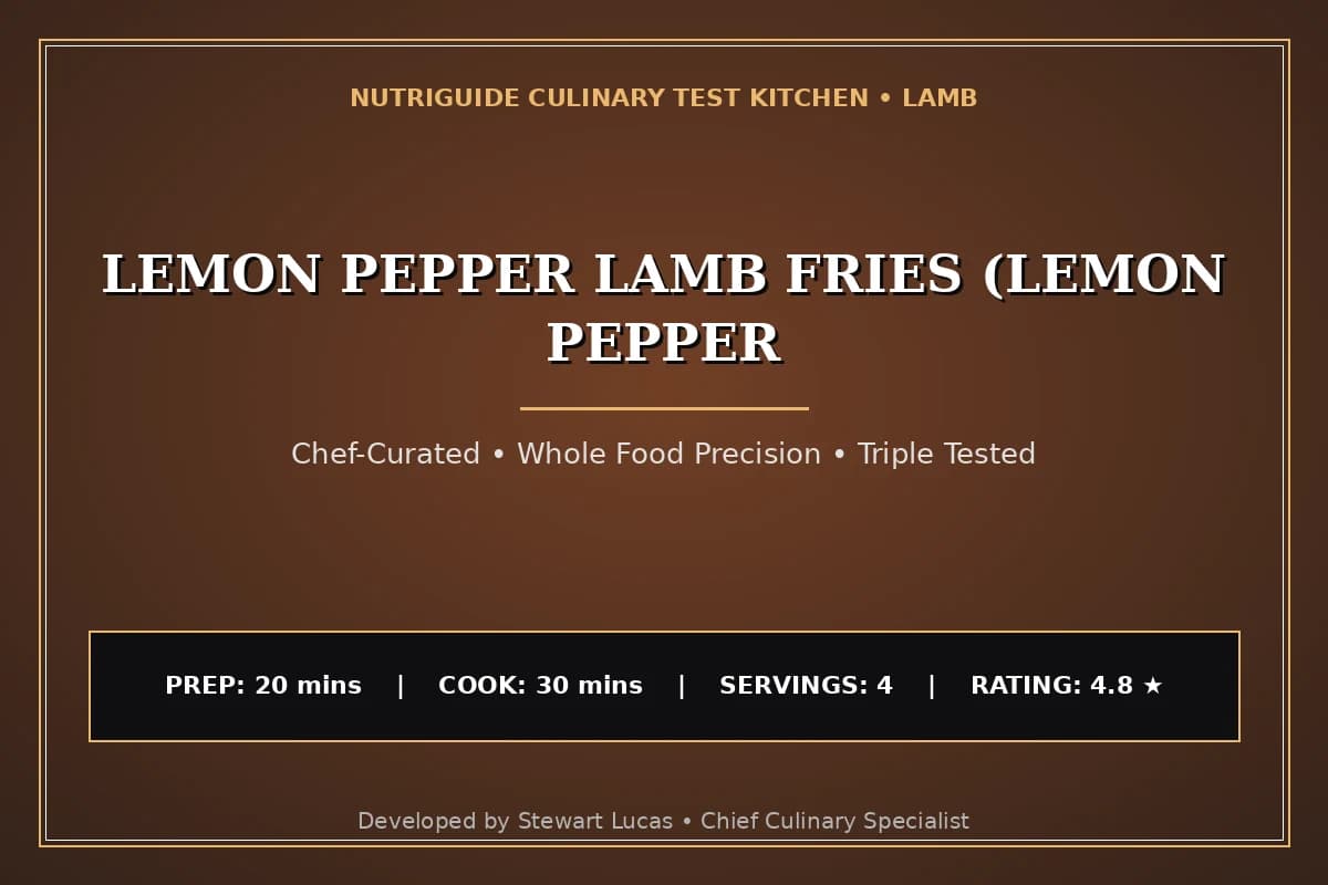Lemon Pepper Lamb Fries (Lemon Pepper