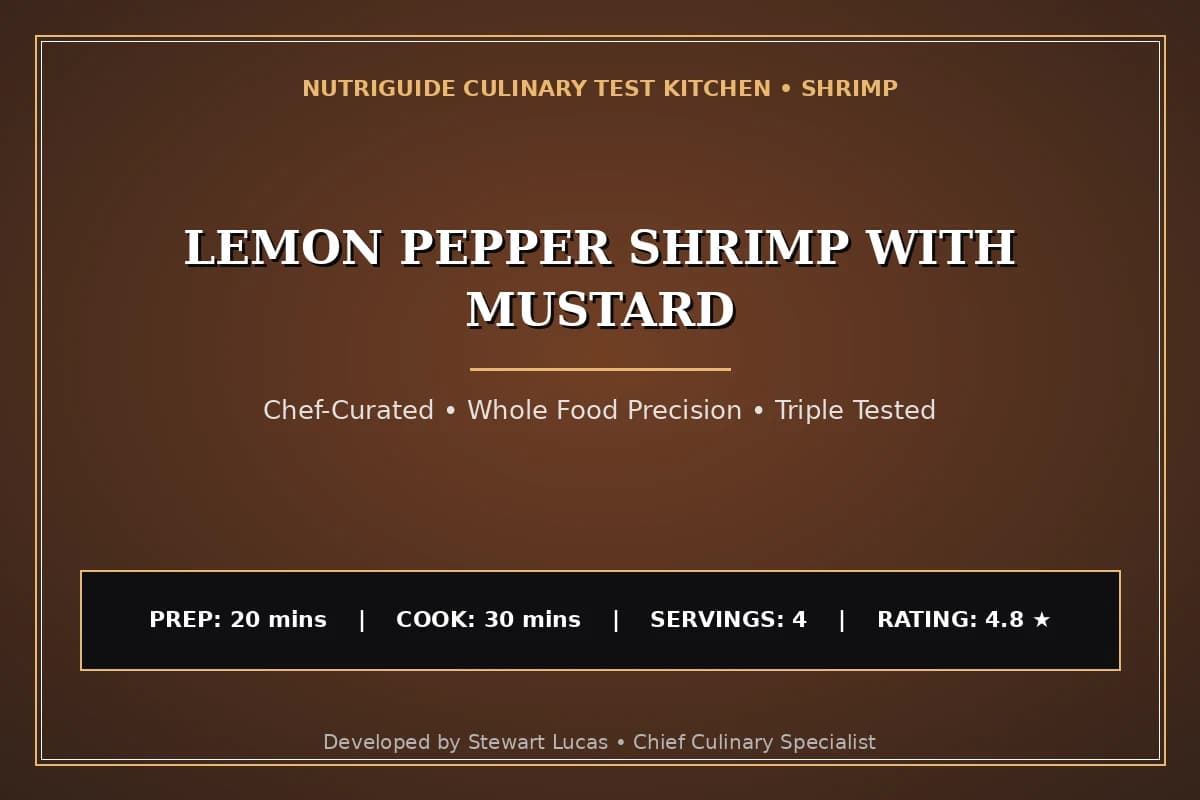 Lemon Pepper Shrimp With Mustard