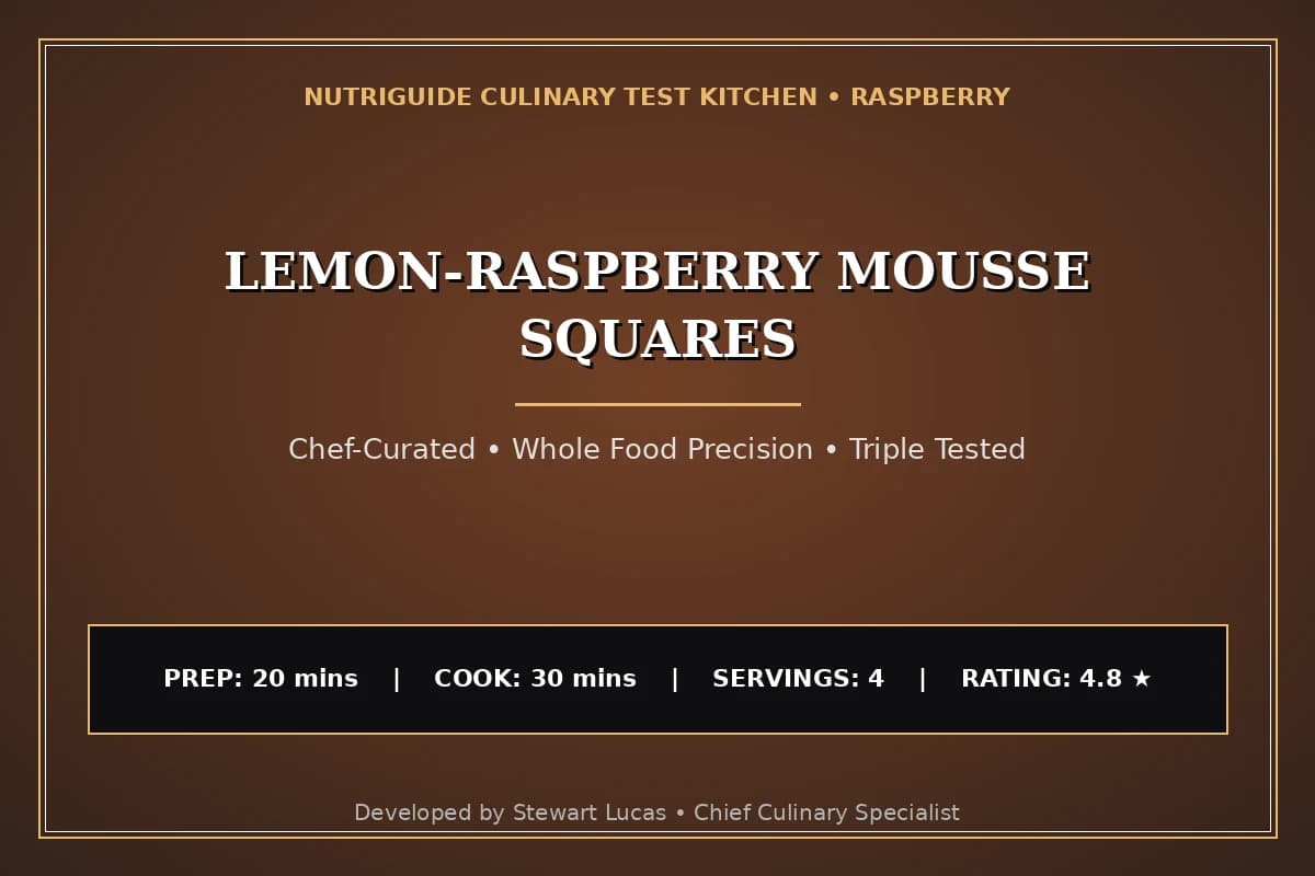 Lemon-Raspberry Mousse Squares