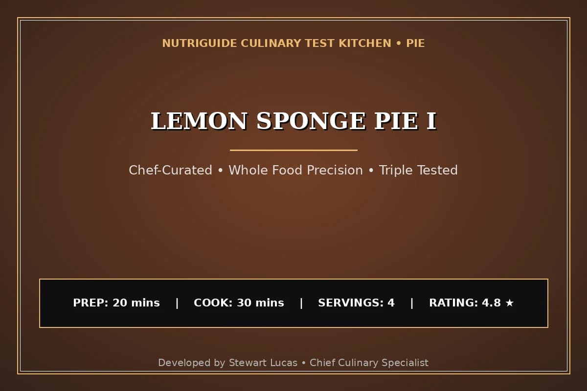 Lemon Sponge Pie I