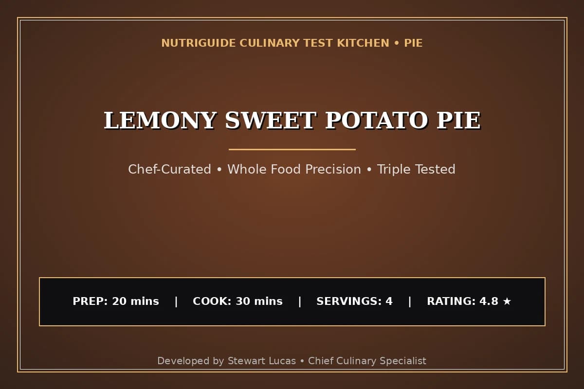 Lemony Sweet Potato Pie