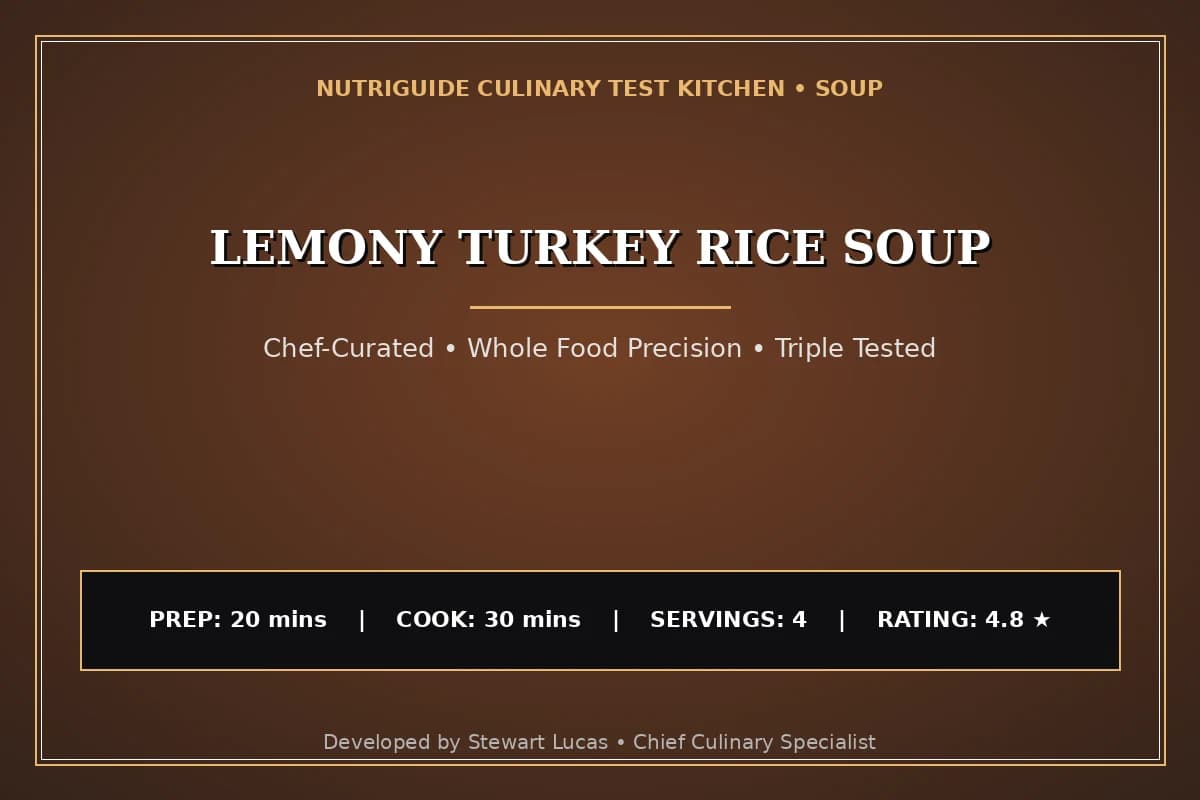 Lemony Turkey Rice Soup