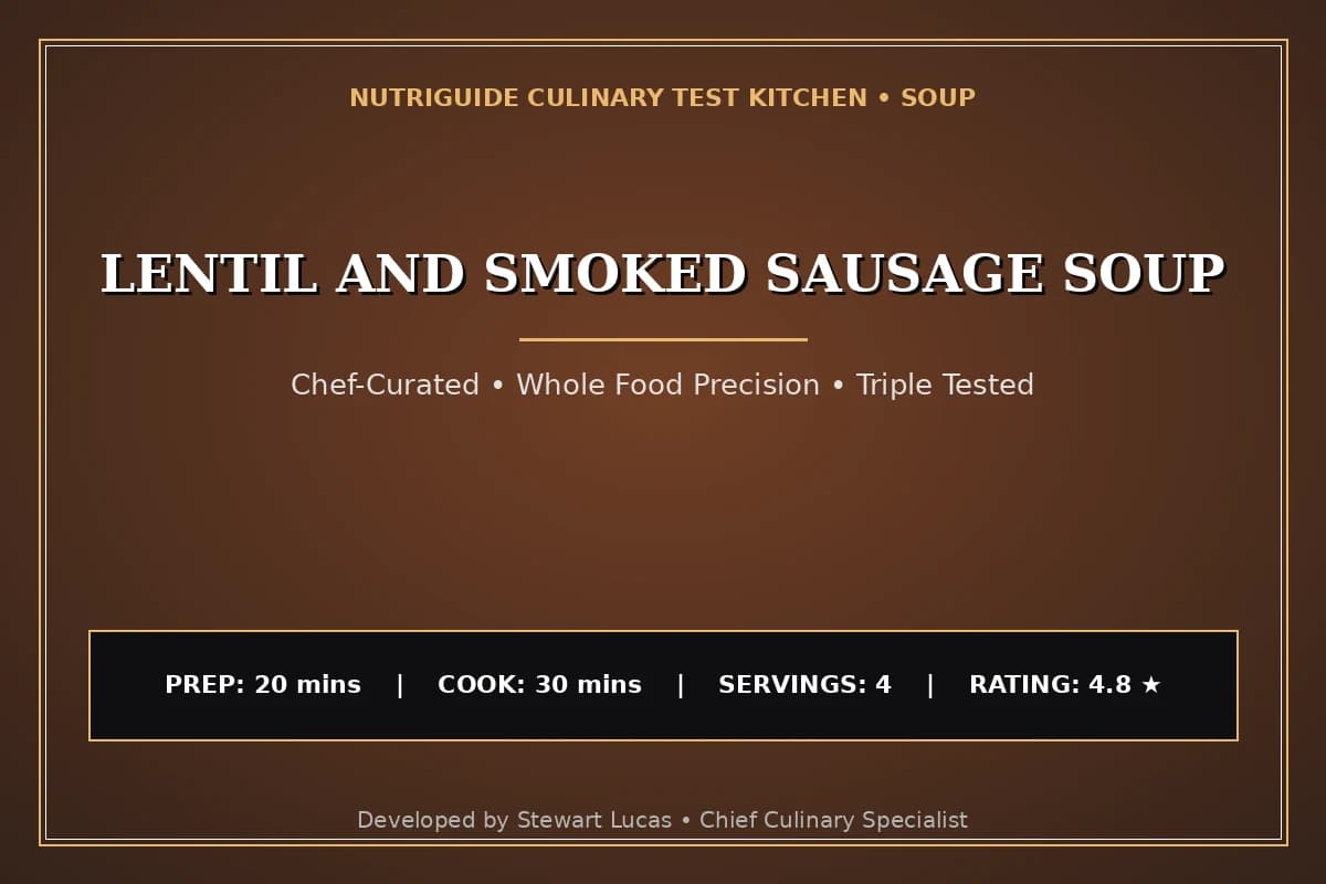 Lentil And Smoked Sausage Soup