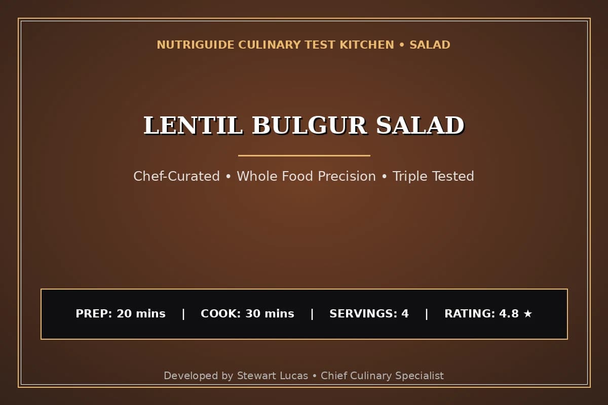 Lentil Bulgur Salad