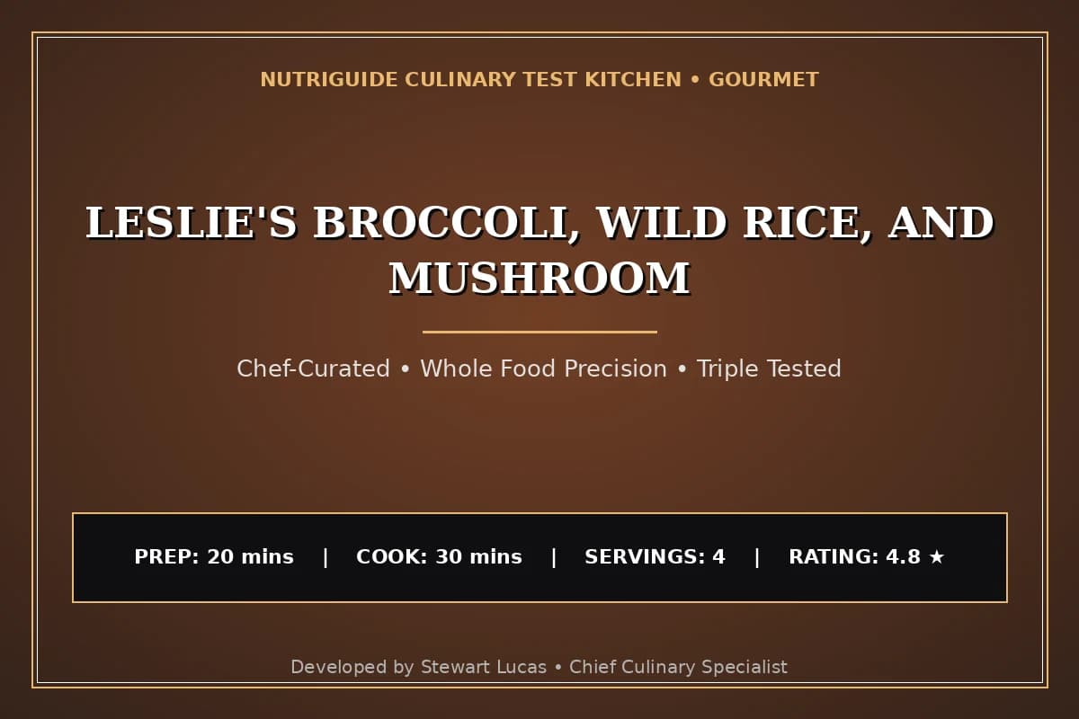 Leslie'S Broccoli, Wild Rice, And Mushroom