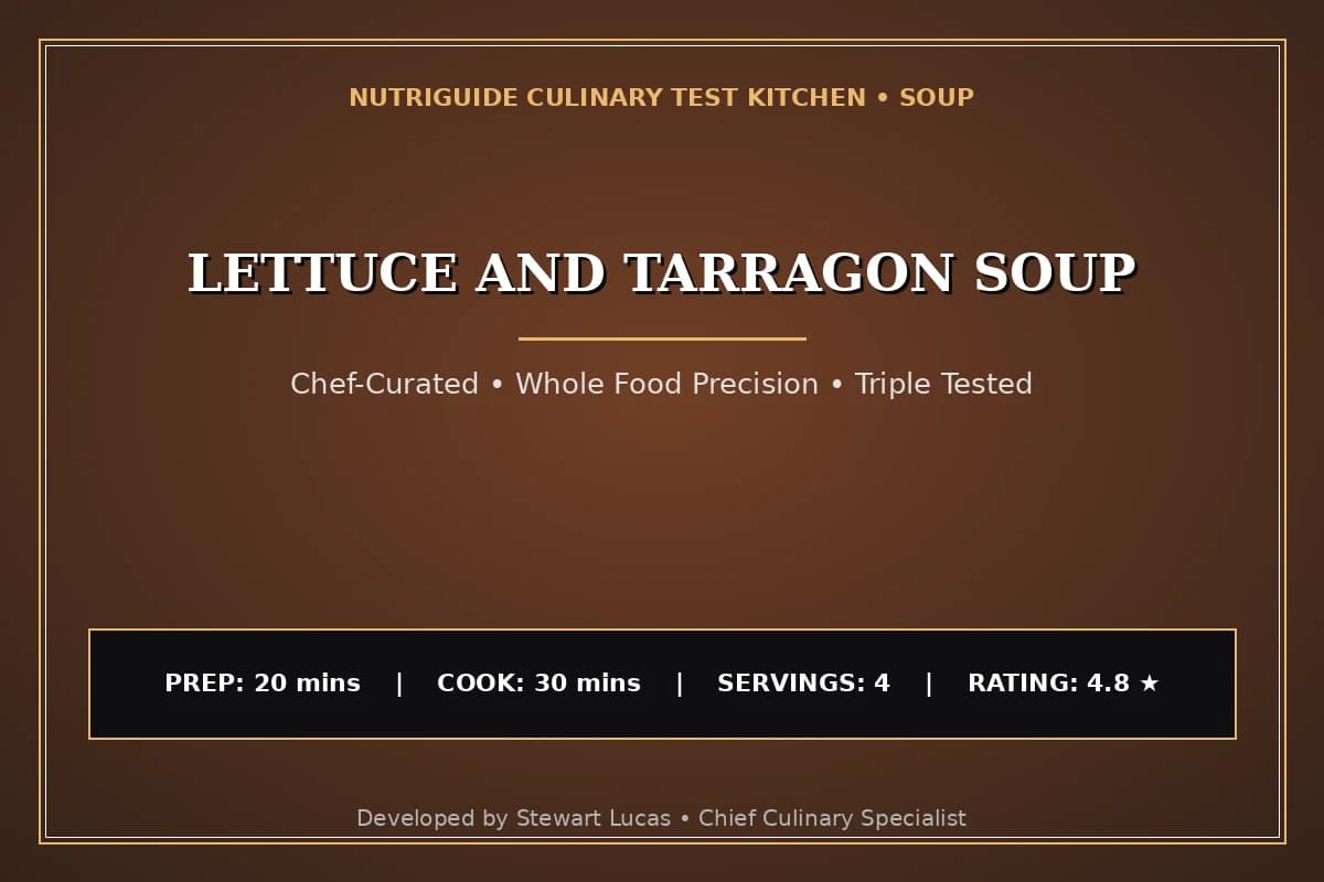 Lettuce And Tarragon Soup