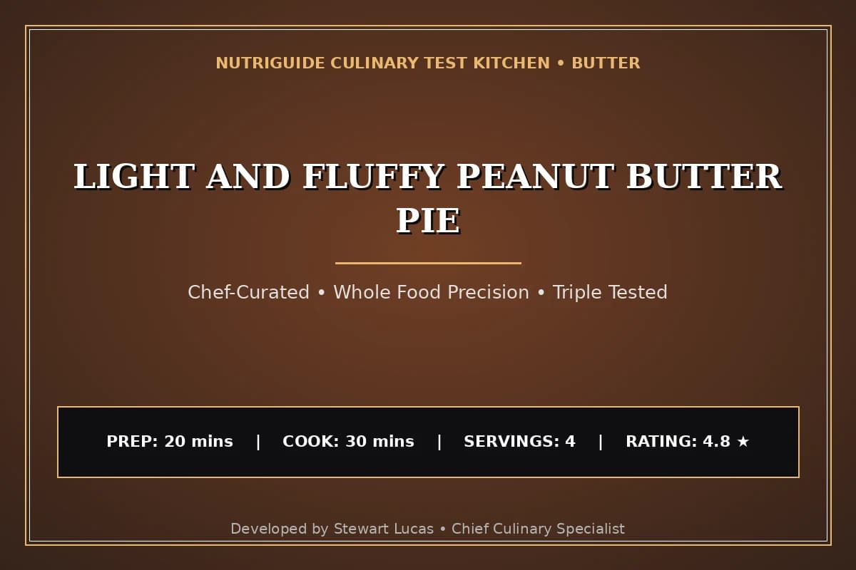 Light And Fluffy Peanut Butter Pie