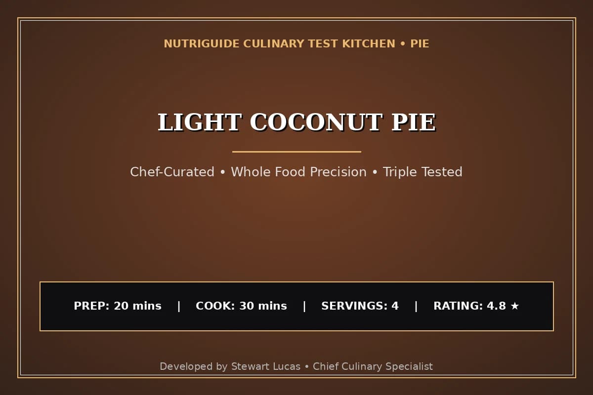 Light Coconut Pie