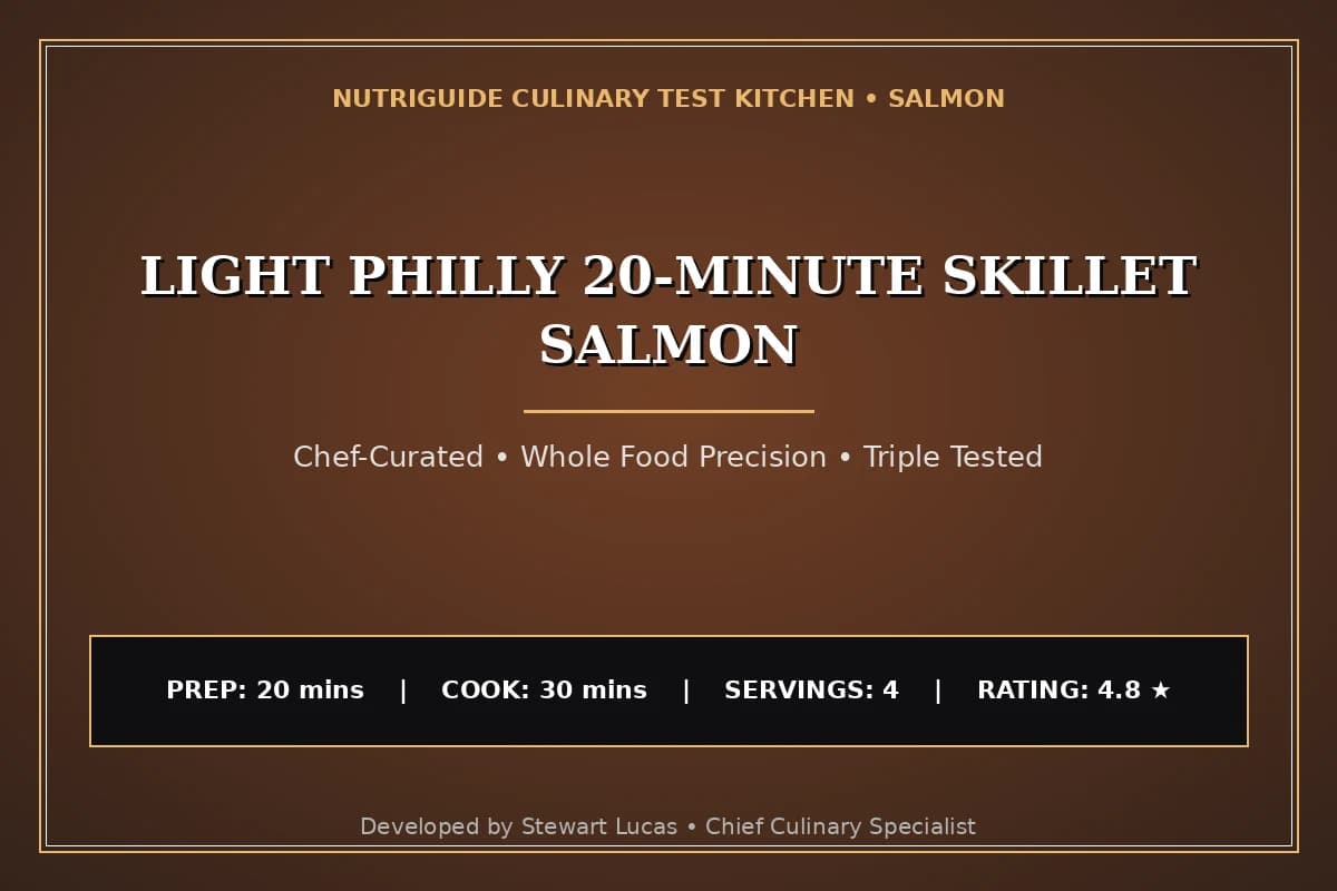 Light Philly 20-Minute Skillet Salmon