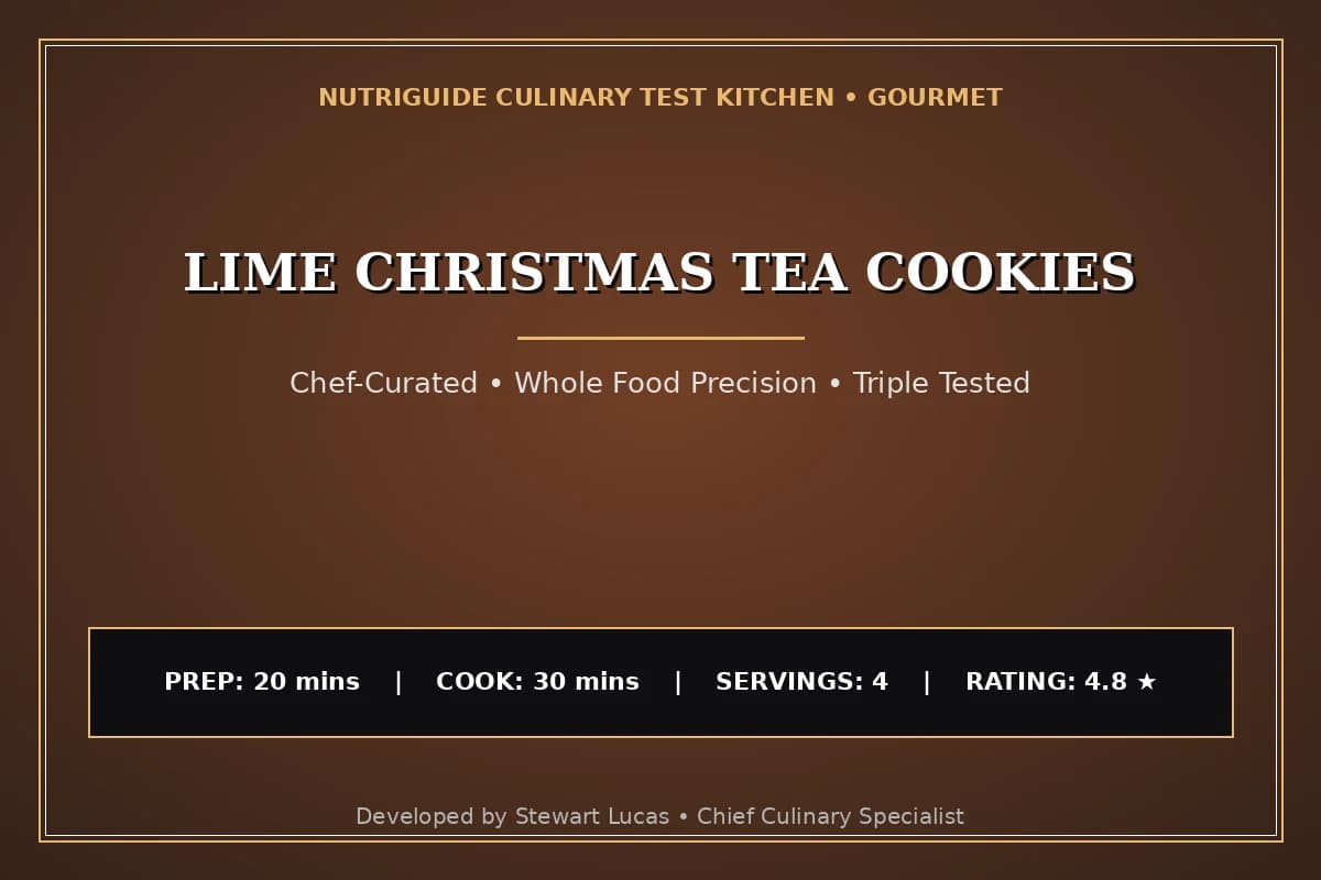 Lime Christmas Tea Cookies