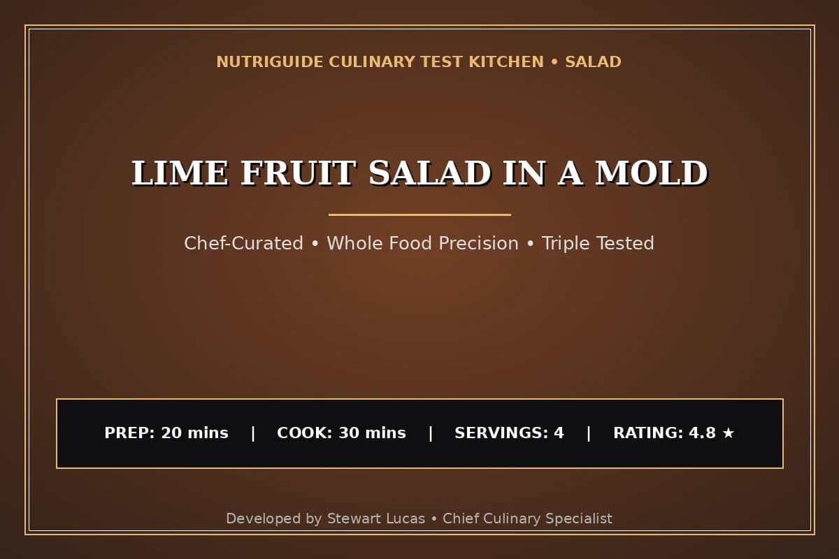 Lime Fruit Salad In A Mold