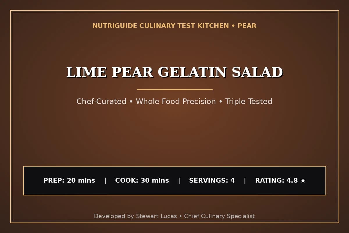 Lime Pear Gelatin Salad