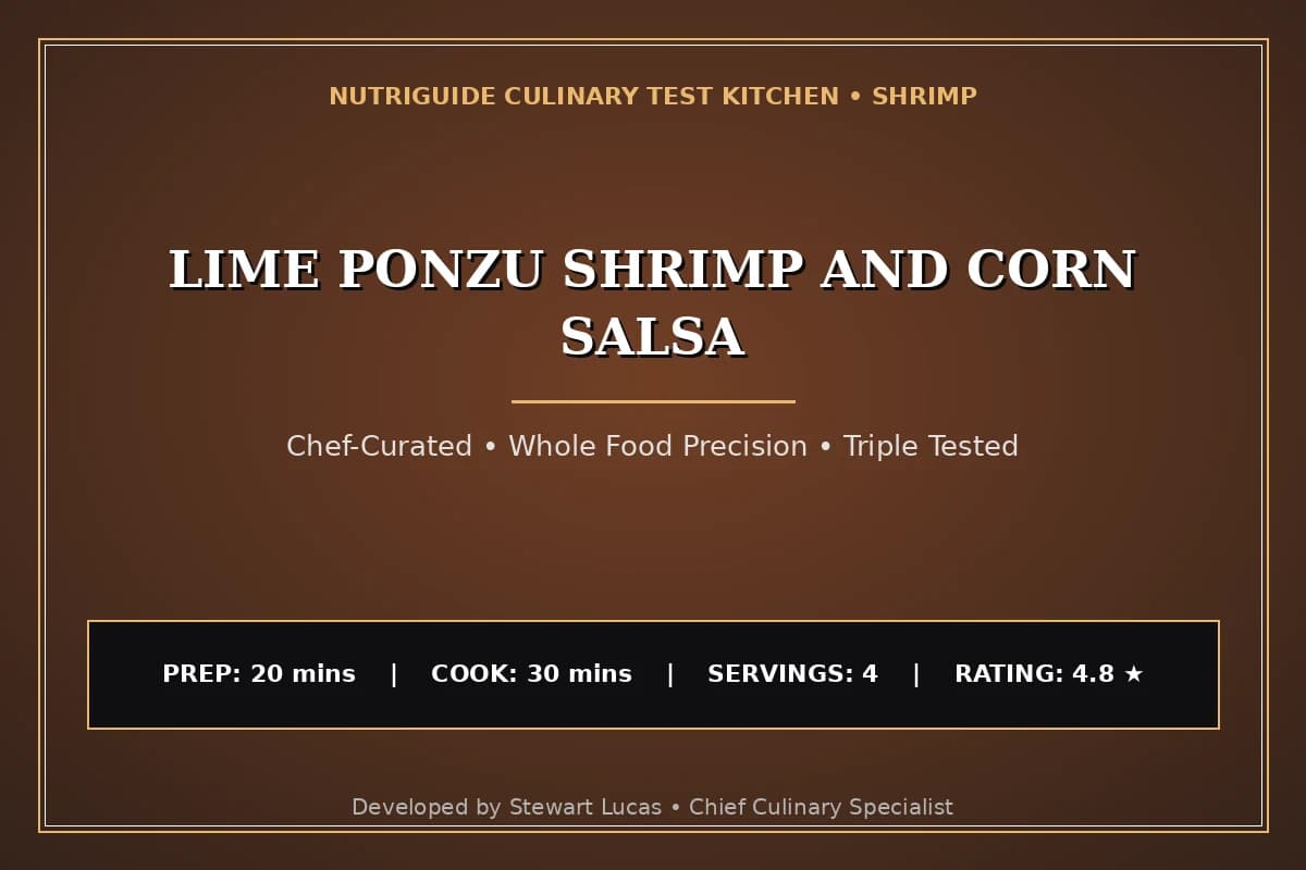 Lime Ponzu Shrimp And Corn Salsa