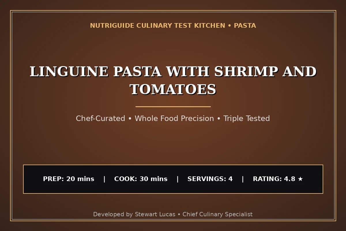 Linguine Pasta With Shrimp And Tomatoes