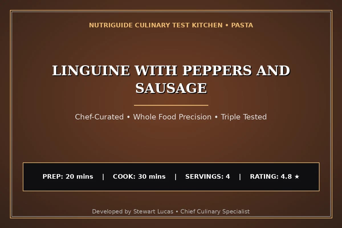 Linguine With Peppers And Sausage