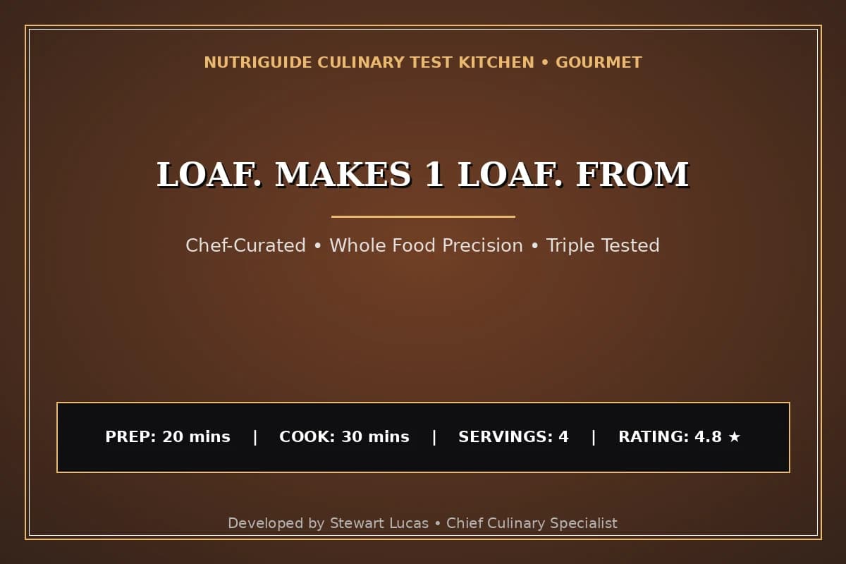 Loaf. Makes 1 Loaf. From