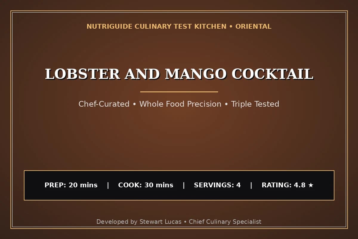 Lobster And Mango Cocktail