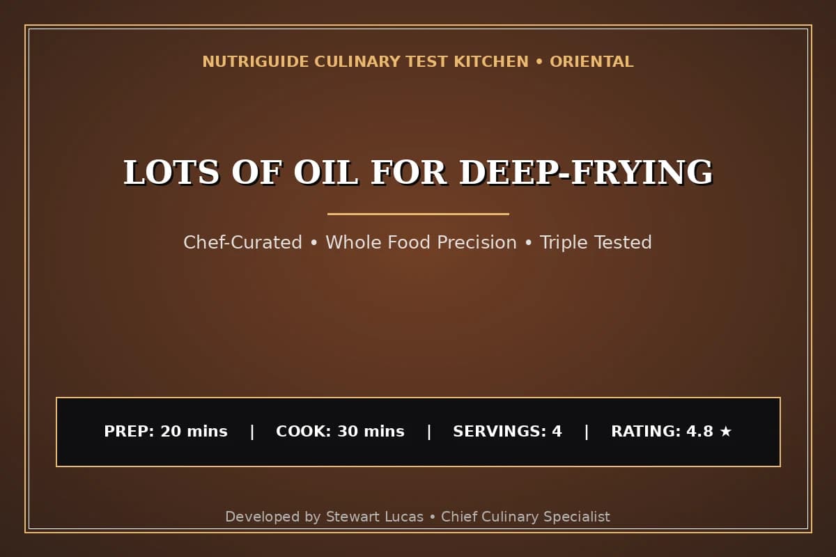 Lots Of Oil For Deep-Frying