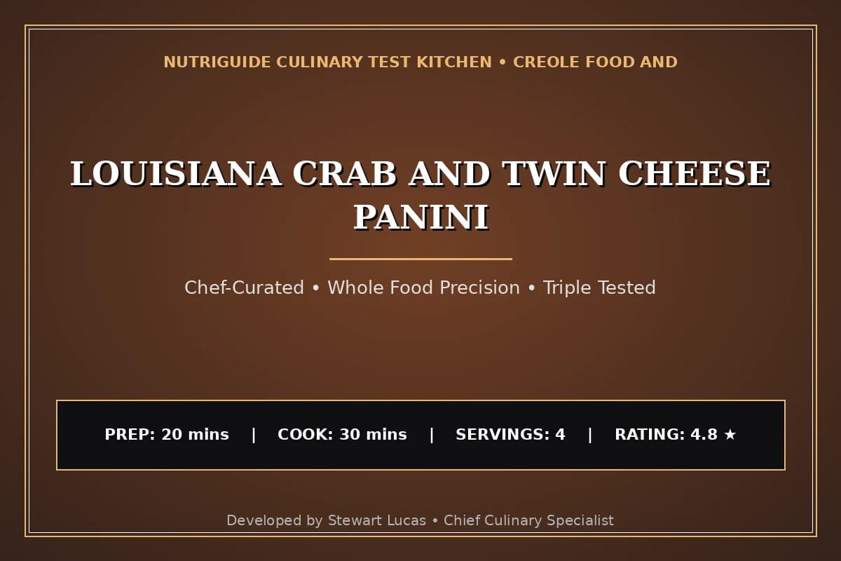 Louisiana Crab And Twin Cheese Panini