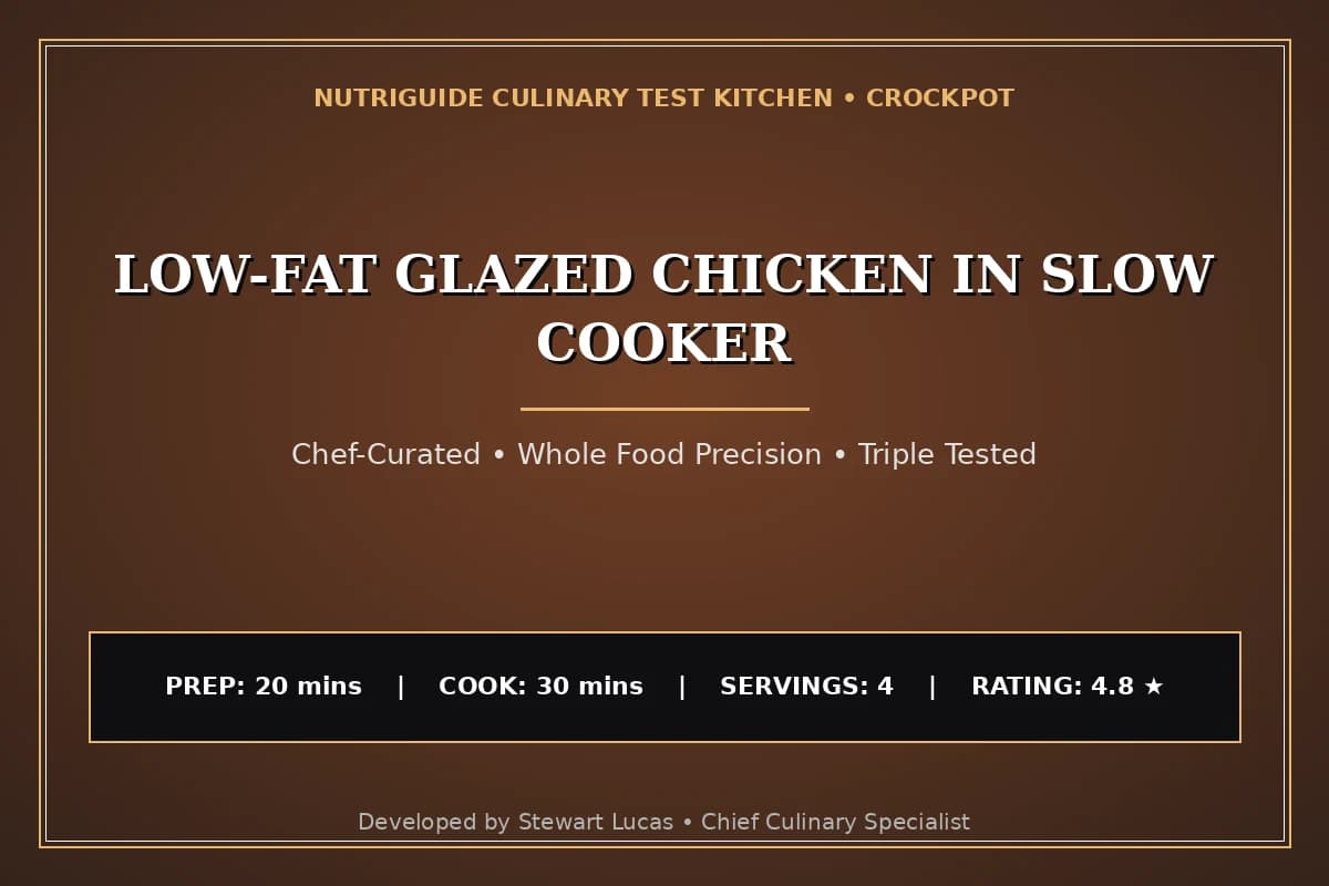 Low-Fat Glazed Chicken In Slow Cooker