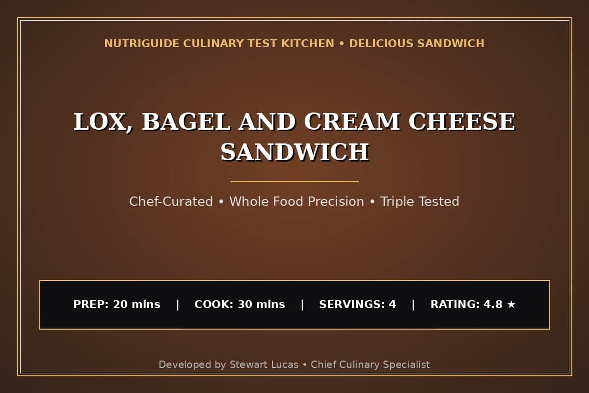 Lox, Bagel And Cream Cheese Sandwich