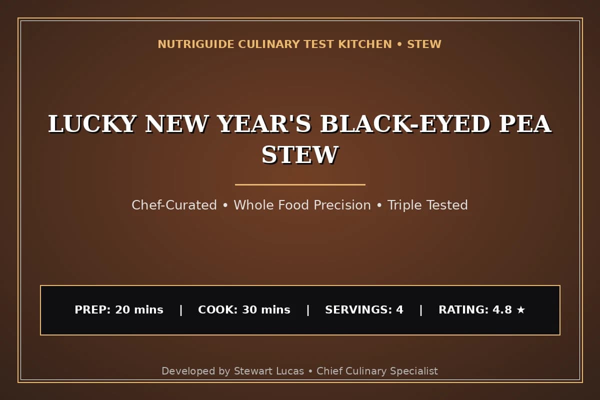 Lucky New Year'S Black-Eyed Pea Stew
