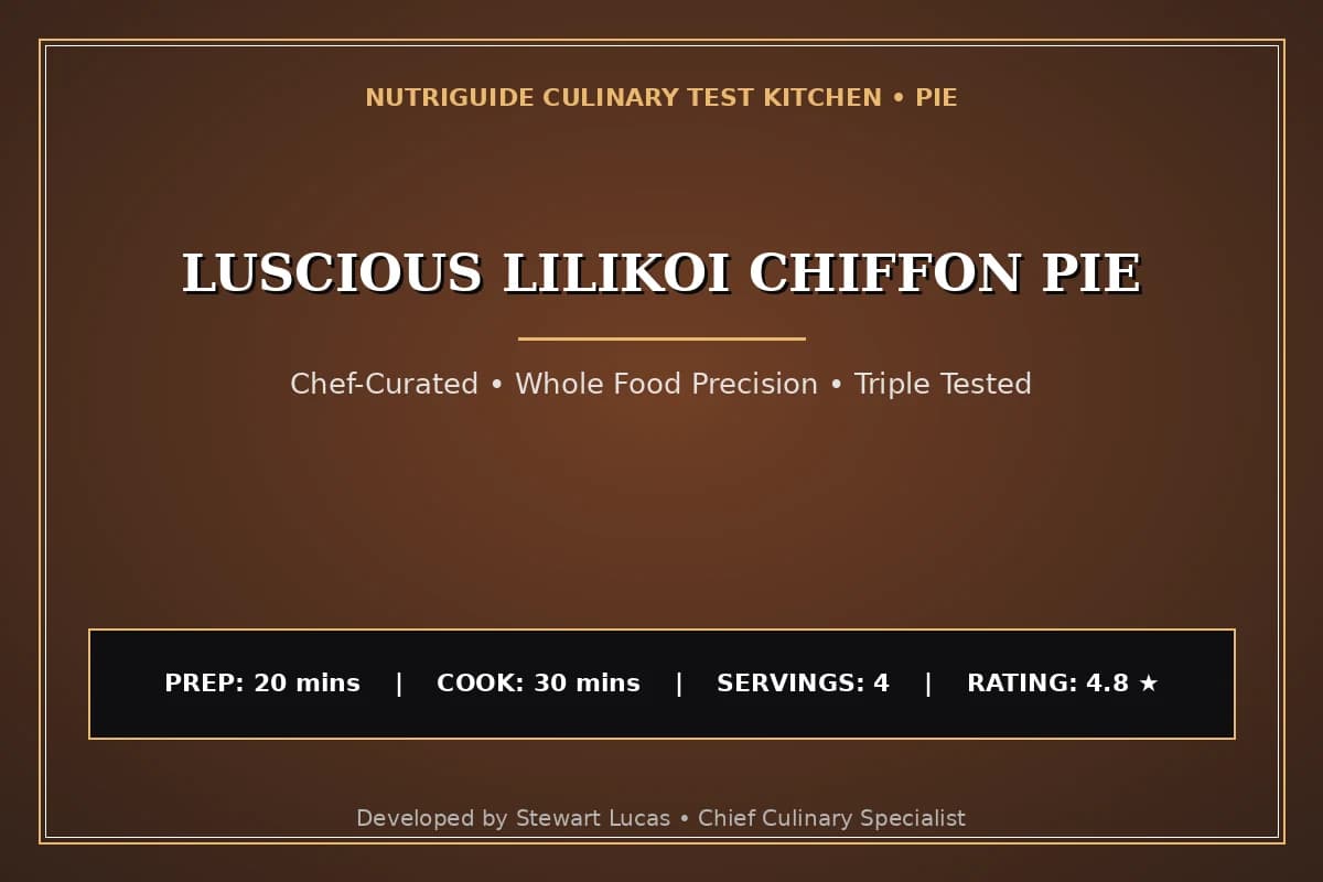 Luscious Lilikoi Chiffon Pie