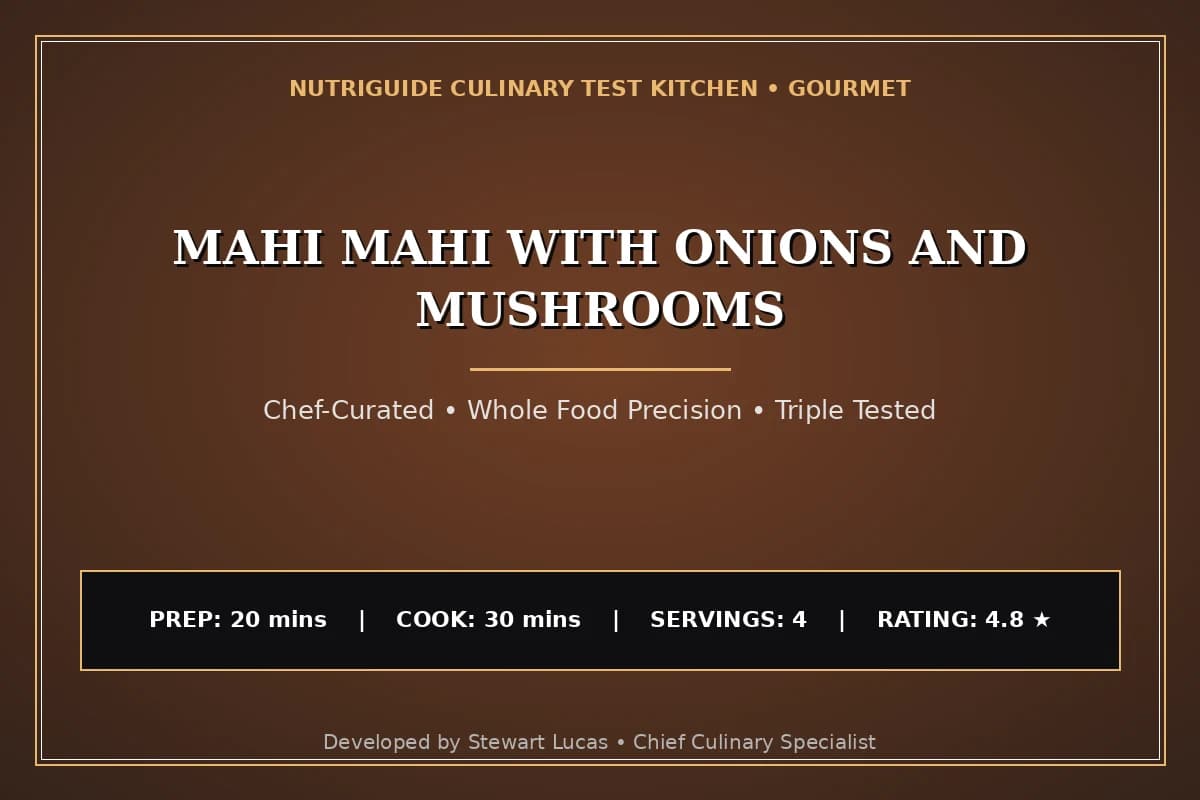 Mahi Mahi With Onions And Mushrooms