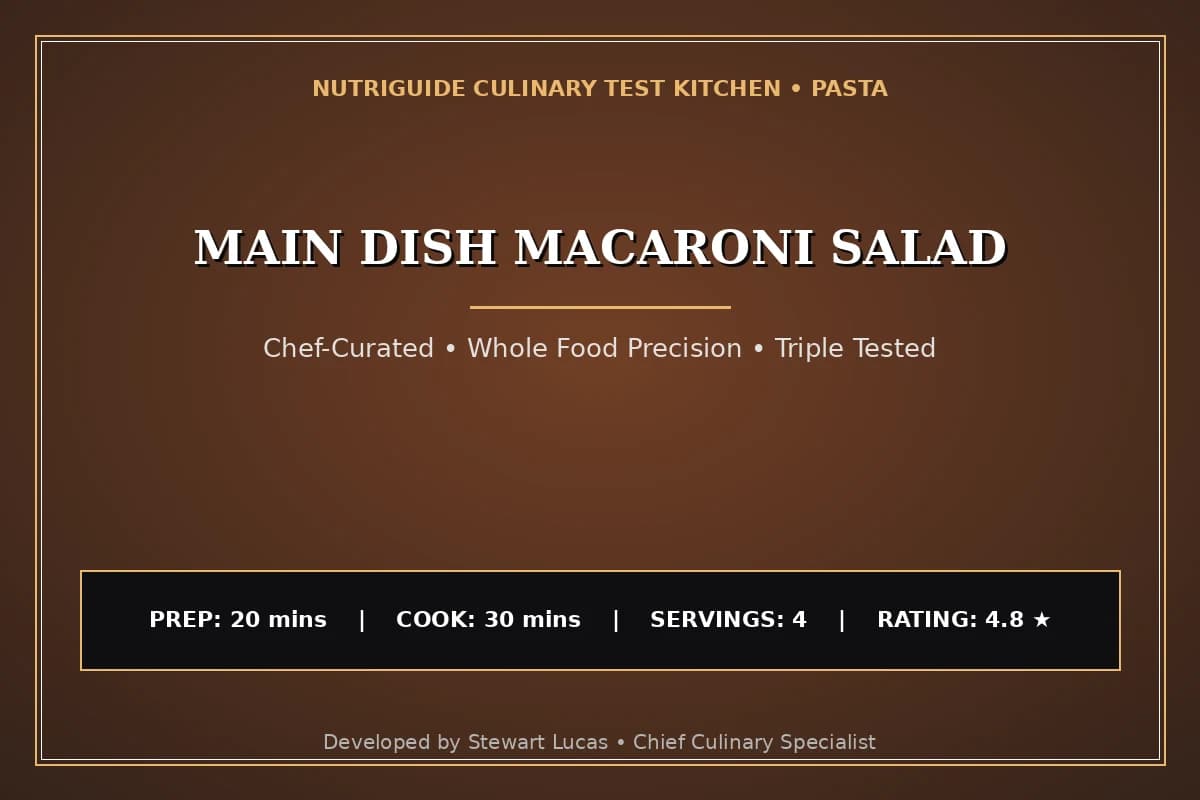 Main Dish Macaroni Salad