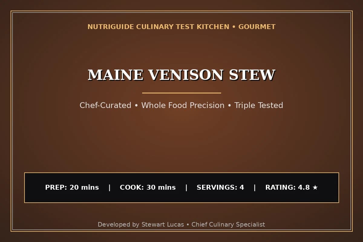 Maine Venison Stew