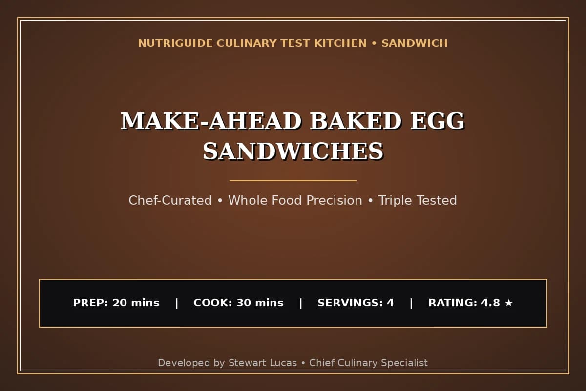 Make-Ahead Baked Egg Sandwiches