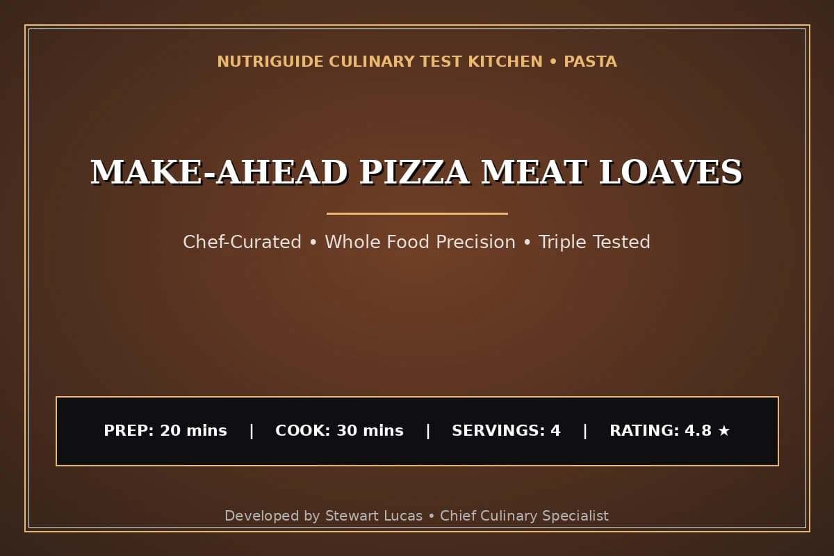 Make-Ahead Pizza Meat Loaves