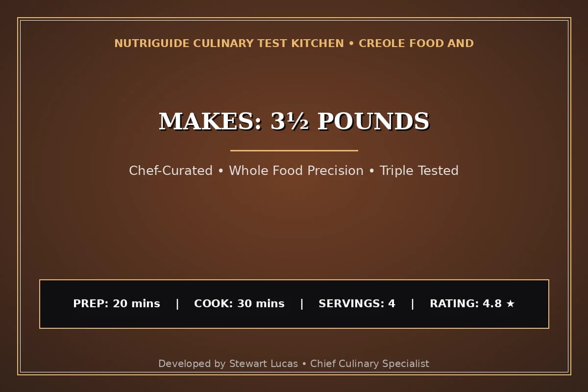 Makes: 3½ Pounds
