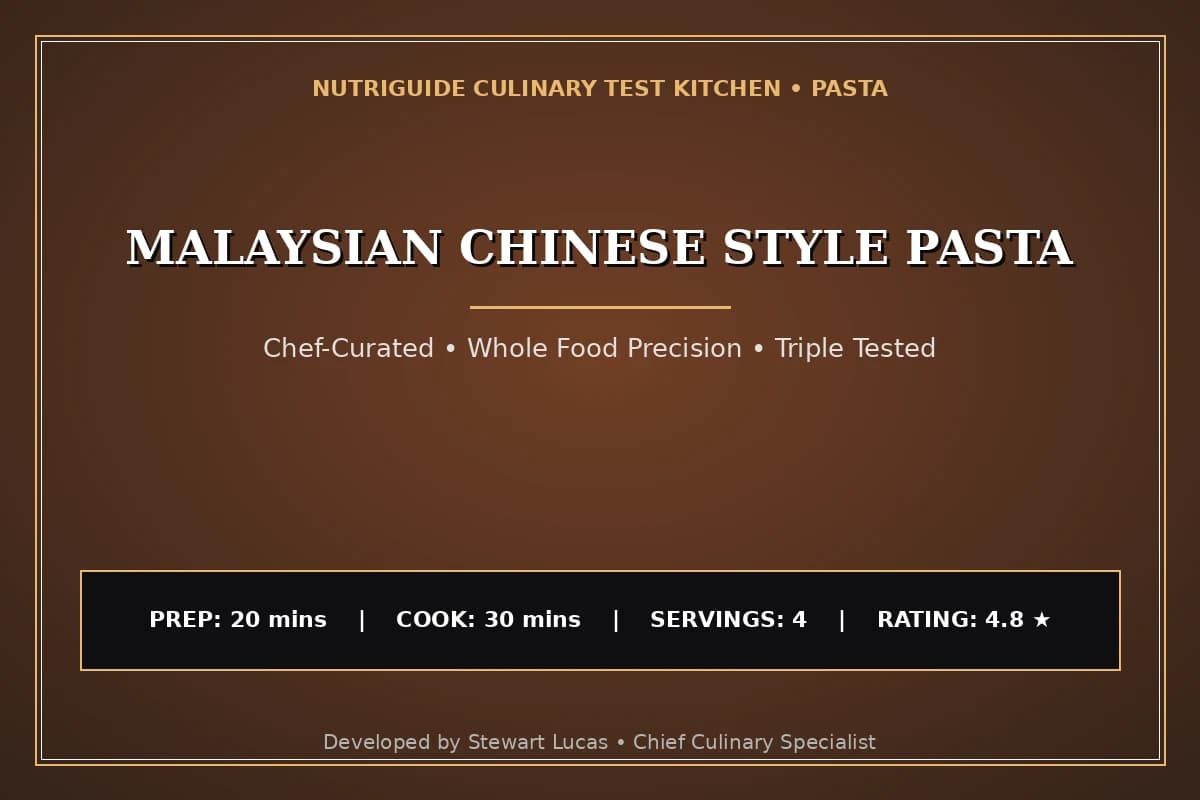 Malaysian Chinese Style Pasta