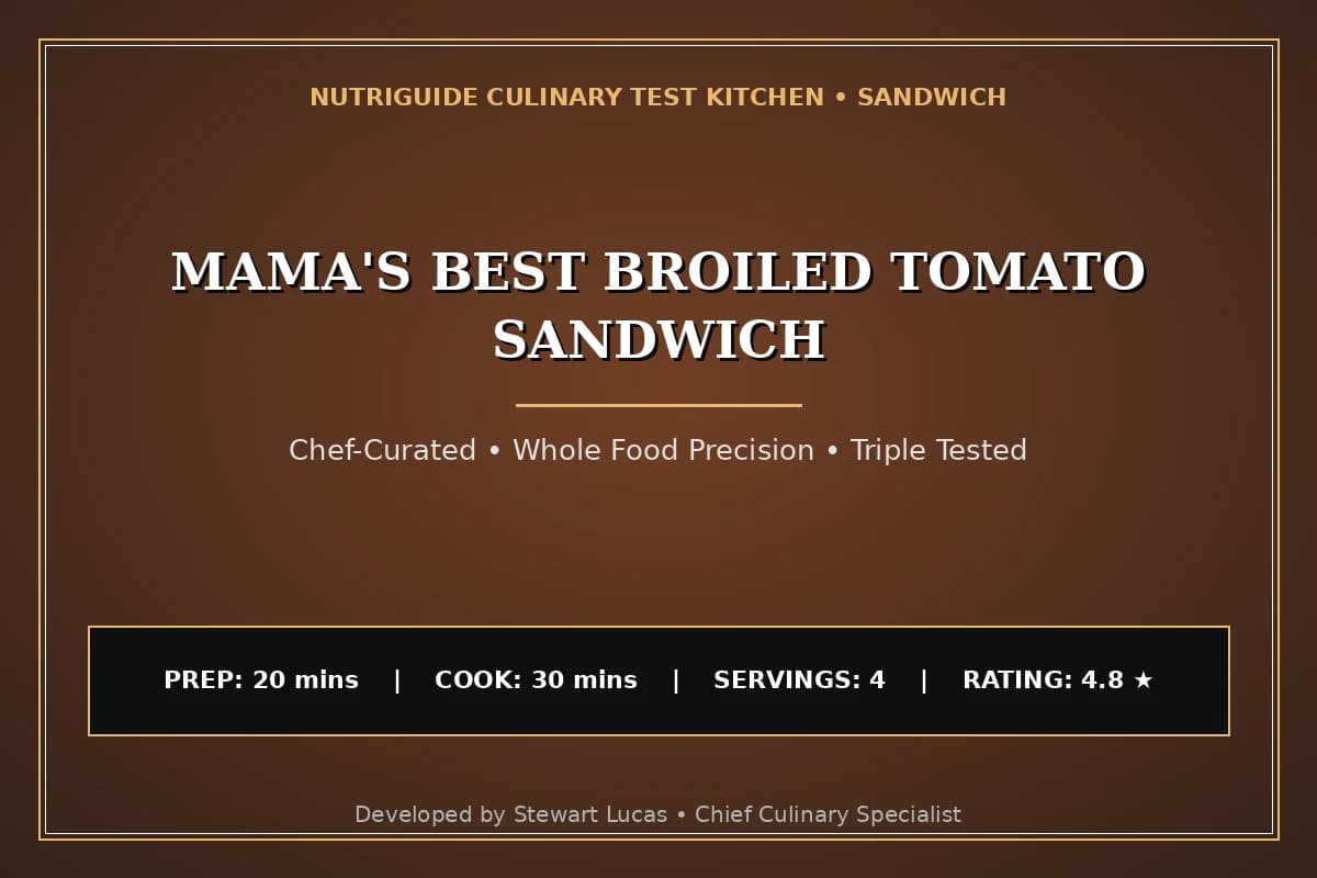 Mama'S Best Broiled Tomato Sandwich