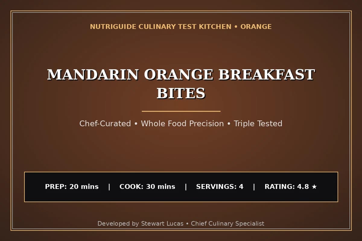 Mandarin Orange Breakfast Bites