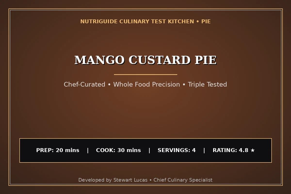 Mango Custard Pie