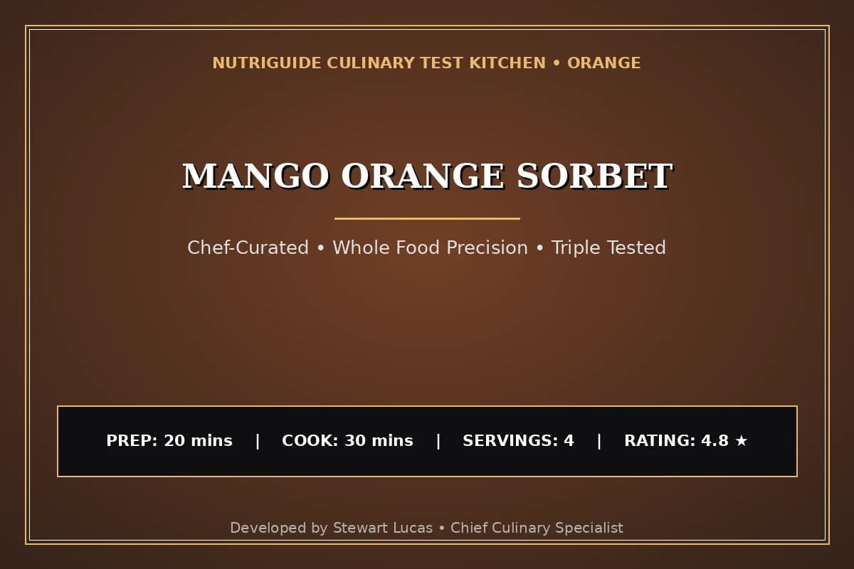 Mango Orange Sorbet