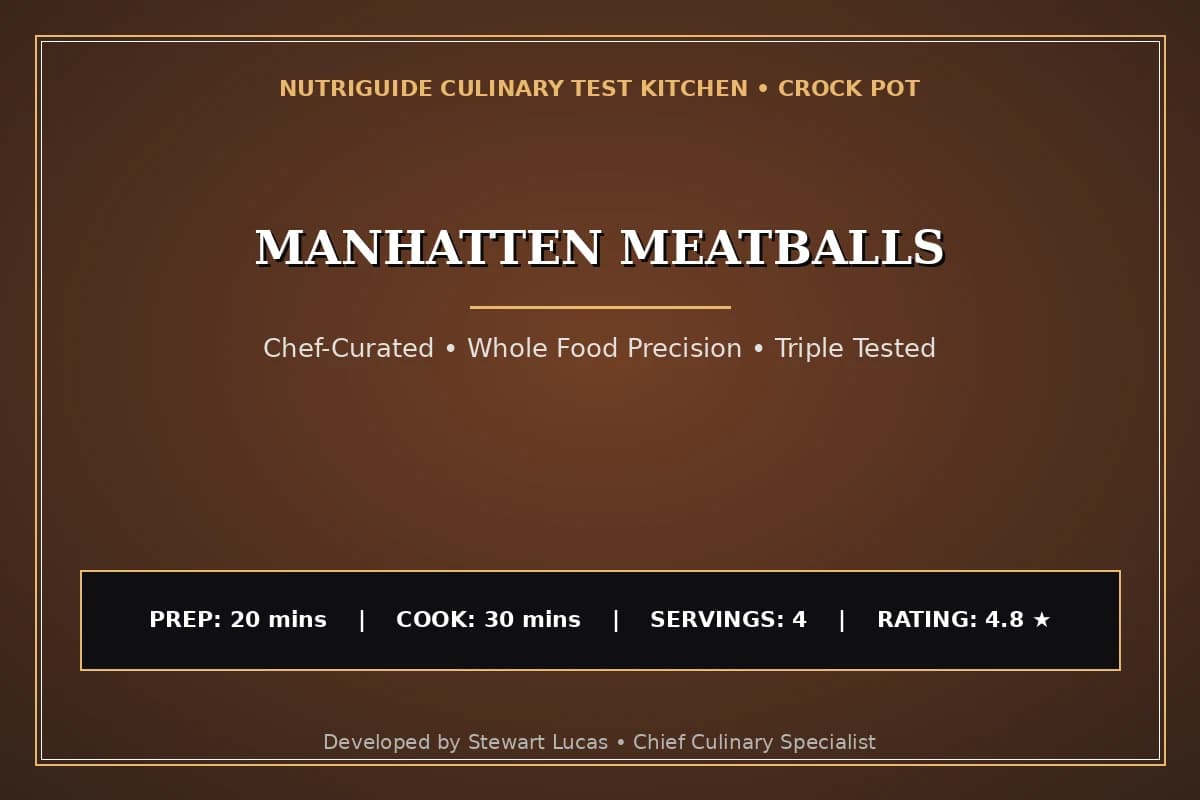 Manhatten Meatballs