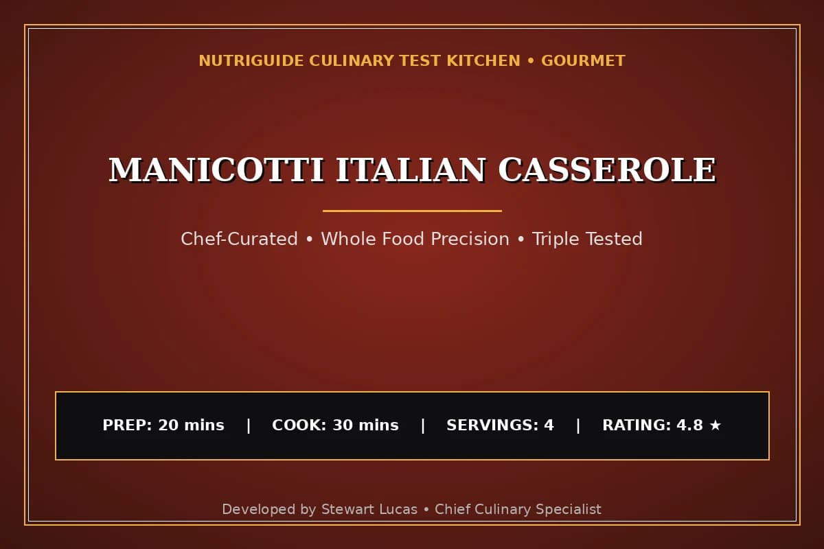 Manicotti Italian Casserole