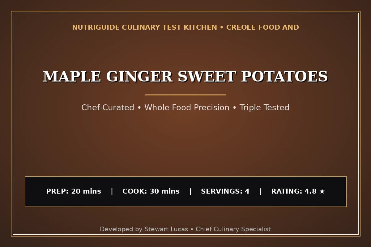 Maple Ginger Sweet Potatoes