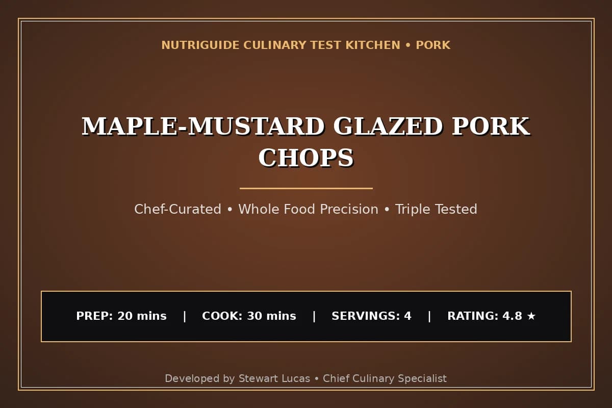 Maple-Mustard Glazed Pork Chops