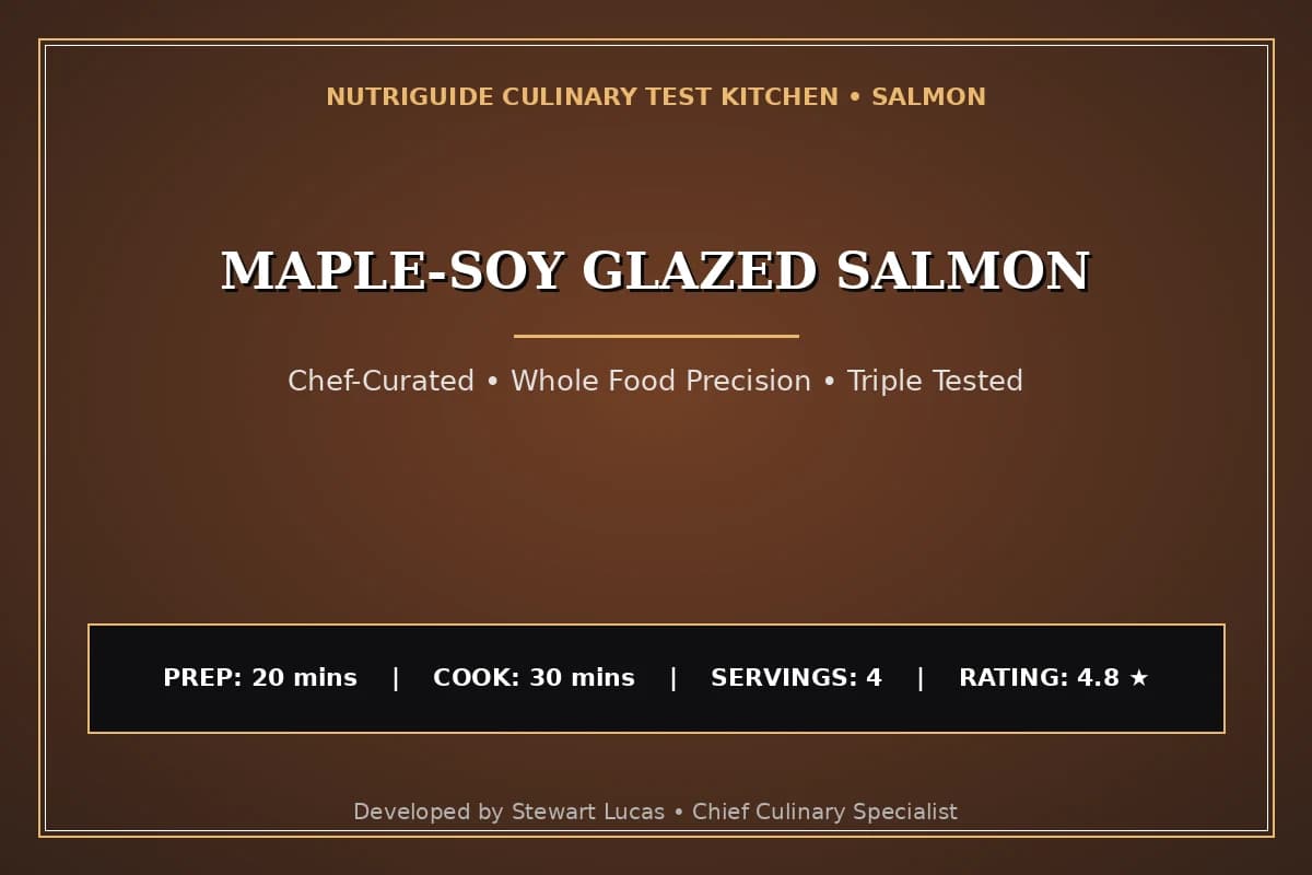 Maple-Soy Glazed Salmon
