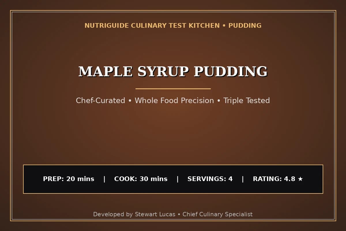 Maple Syrup Pudding