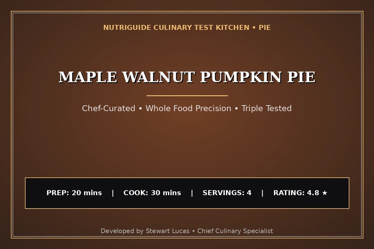 Maple Walnut Pumpkin Pie