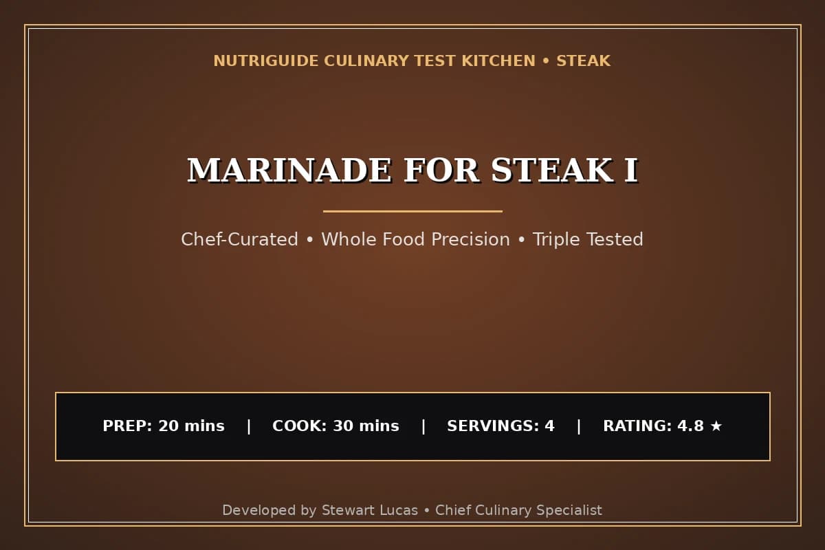 Marinade For Steak I