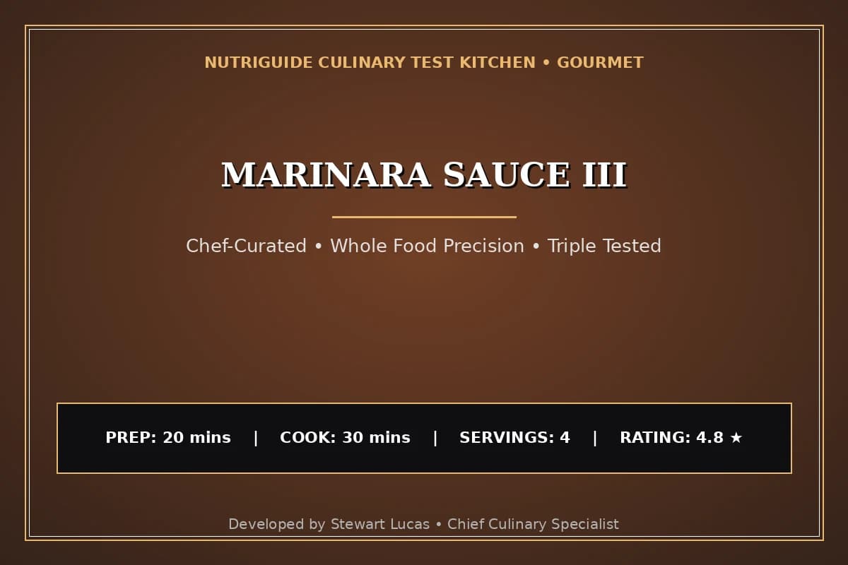 Marinara Sauce Iii
