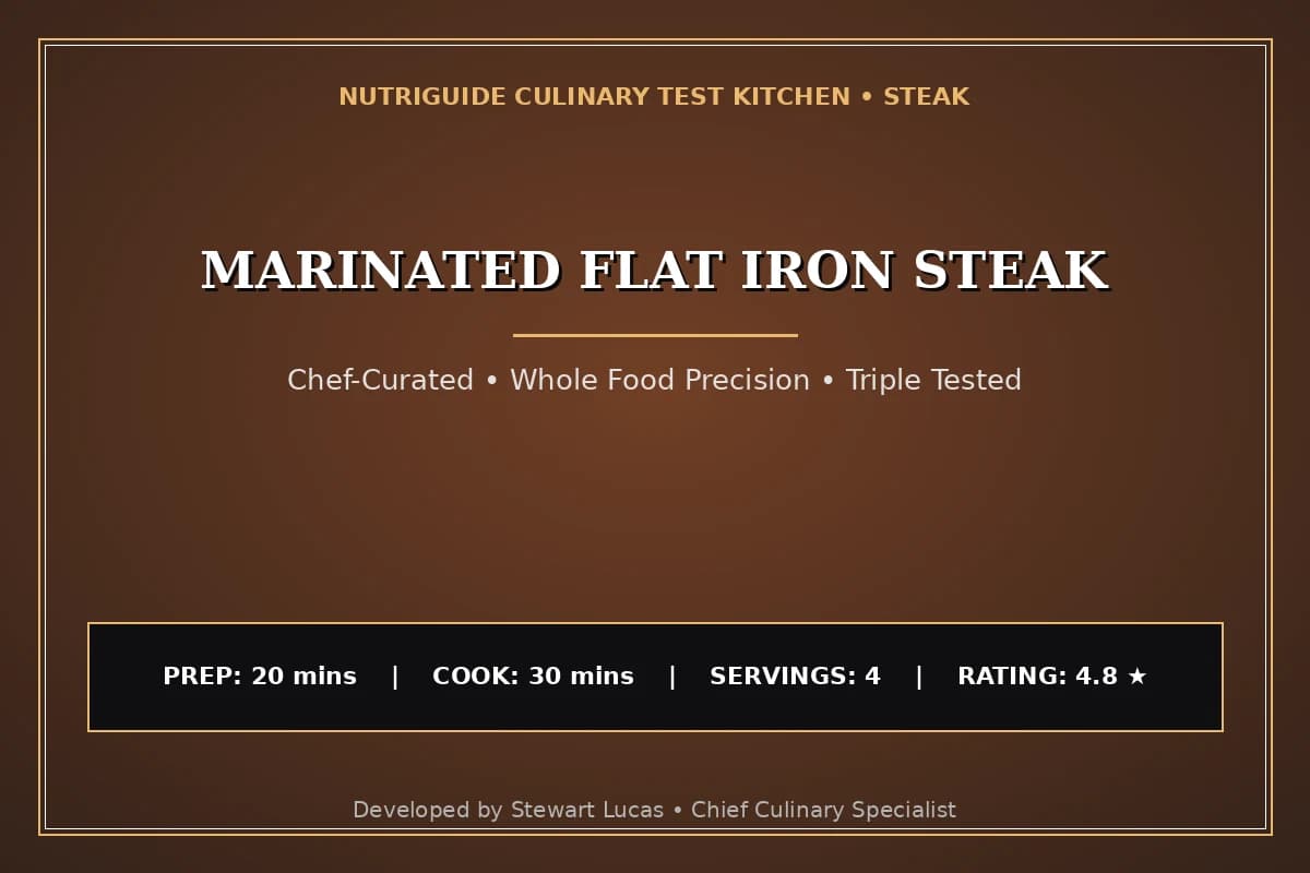 Marinated Flat Iron Steak